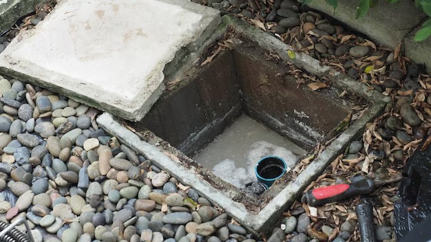drain-cleaning-plumber-repairing-clogged-grease-trap-with-auger-machine-maintenance-sewage-system-grease-trap-by-professional-plumber-using-auger-snake-fix-uncl