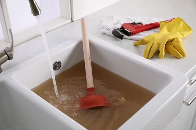 kitchen-counter-with-clogged-sink-plunger-plumbers-accessories_1339860-3947